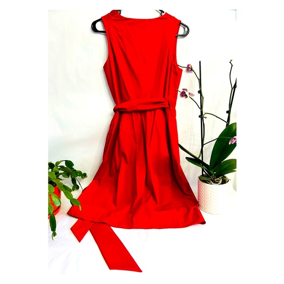 DVF Iconic Nylon Ruffle Mini Wrap Dress •  ‘Andra’ - Picture 5 of 10